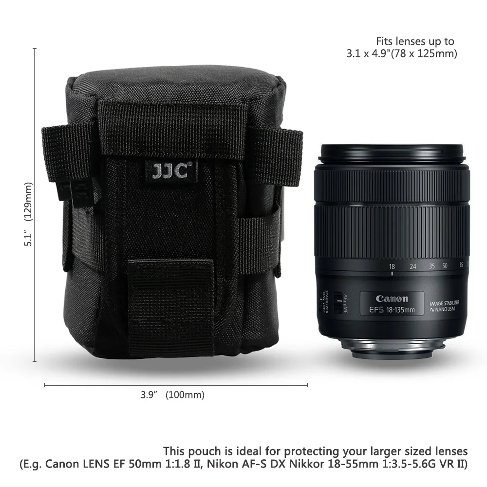 Waterproof Camera Lens Bag & Belt Storage Pouch for Photography Accessories