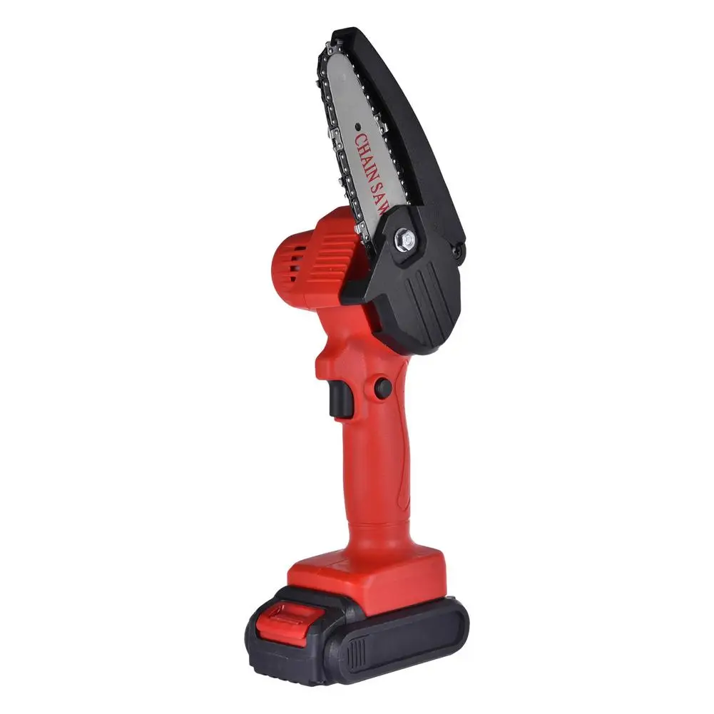 

Upgrade Mini Chain Saw 4 Inch Cordless Electric ChainSaw with LED Illuminator Protective Bezel One Hand Chain Saw Pruning Shear