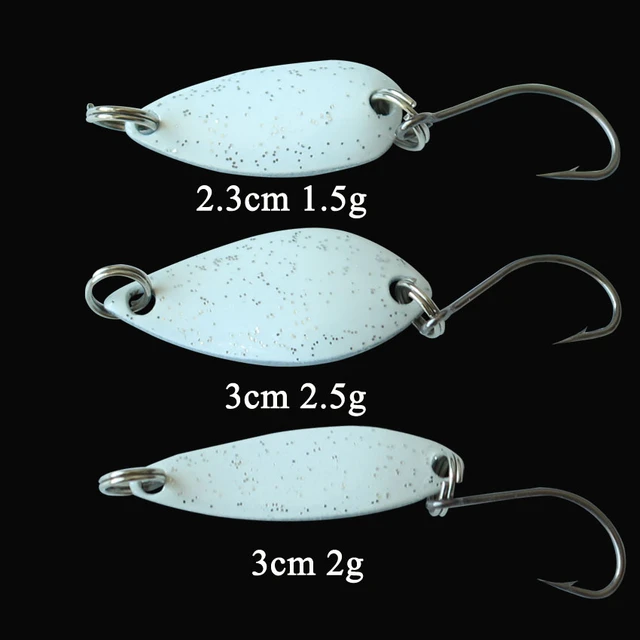 fishing spoon 3pcs/lot 1.5g/2g/2.5g metal bait Trout Lure Fishing Spoon  Bait Artificial For Fishing - AliExpress