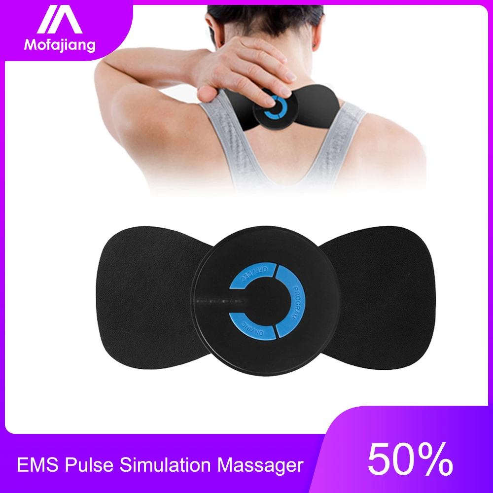 Tragbare Mini Körper Zurück Neck Massager Massage Aufkleber Werkzeug 