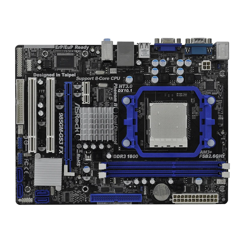 Para asrock 985gm-gs3 fx socket am3 +