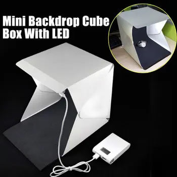 

Portable Folding Lighting Soft Box Photo Studio Backdrops LED Panels Shooting Tent Box Kit 40/60CM With EVA Photography Cloth