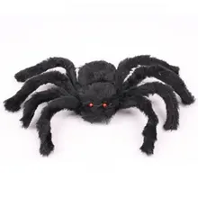 Творческий Хэллоуин реквизит Имитация Поддельные паук для дом с привидениями баров декоративные поставки страшные плюшевые пауки хитрые игрушки