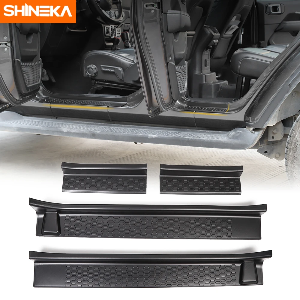 

Threshold For Jeep Wrangler Gladiator JT Door Sill Plate Scuff Entry Guard Protector Welcome Pedal For Jeep Wrangler JL 2018+