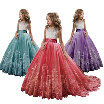 

High Quality Summer Flower Girl Dress Children's Dress Child Clothes Princess Costume Party Baby Wedding Dress Vestido Comunion