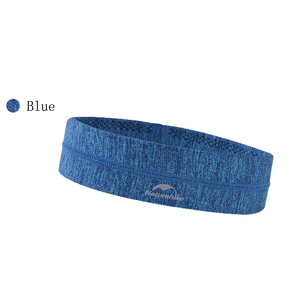 Синий Sport Sweatband Men Women Headband Quick-drying Sweat Straps Head Band Running Tennis Headscarf Anti-slip Elastic HairBand - Цвет: Синий