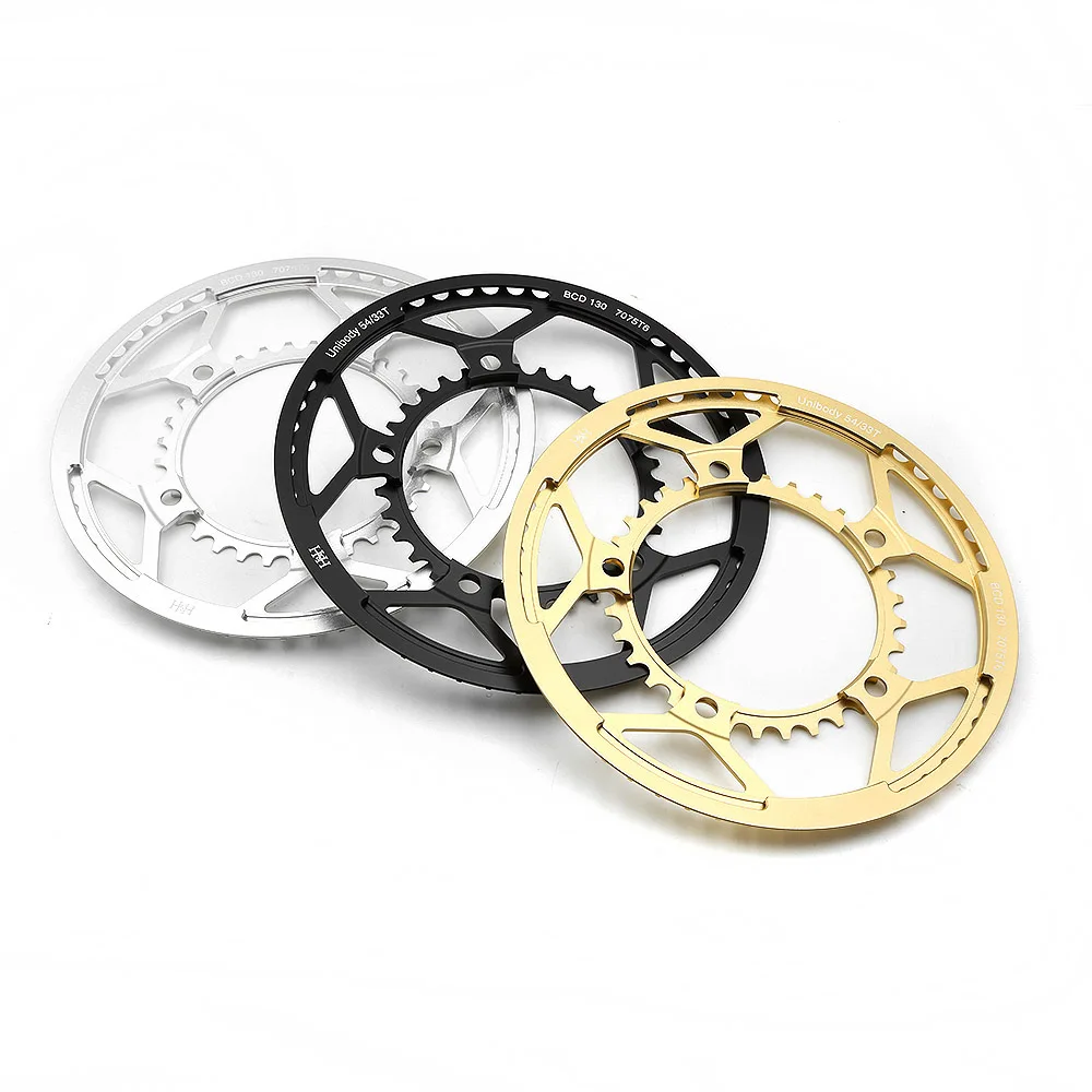 H&h HH Unibody 54/33T ブロンプトン Brompton H&H BCD130 54/33T 50/33T Unibody CNC Duo-Chainring for