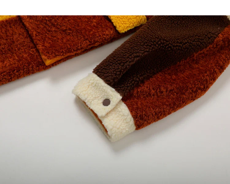 [11,11] IRINACH73 Зимняя коллекция двусторонний берберский флис лоскутное с капюшоном толстый длинный тренч для женщин
