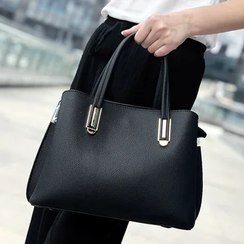 

Genuine Leather Women's Bag 2020 New Style Messenger Bag Fashion Women's Handbag Leather Middle-aged Mother Bag