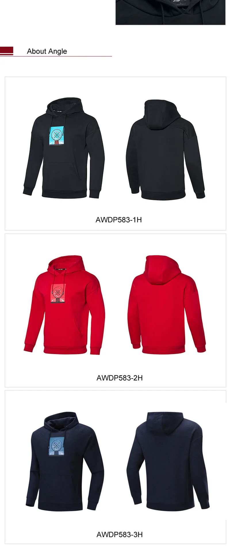 Li-Ning/мужская Трикотажная Толстовка с капюшоном серии Wade Po, зимний теплый спортивный свитер с подкладкой из флиса 72% хлопка 28% полиэстера AWDP583 MWW1617