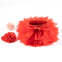 Bébé filles Tulle Tutu Bloomers infantile nouveau-né couches couverture 2 pièces jupes courtes + bandeau ensemble filles jupes arc-en-ciel bébé jupe 6