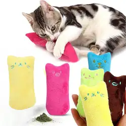 5 шт. прекрасный сплошной цвет кошачья мята плюшевые игрушки чистка зубов жевательные товары для домашних животных