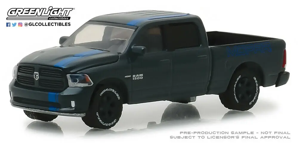 Зеленый свет 1: 64 ram 1500 Sport MOPAR EDITION NIP Игрушечная машина из сплава игрушки для детей литой модельный автомобиль подарок на день рождения