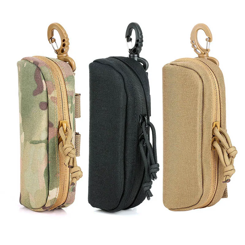 Открытый Чехол для солнцезащитных очков Molle открытый портативный анти-шок 1000D нейлон Жесткий раскладушка для переноски очки Чехол для