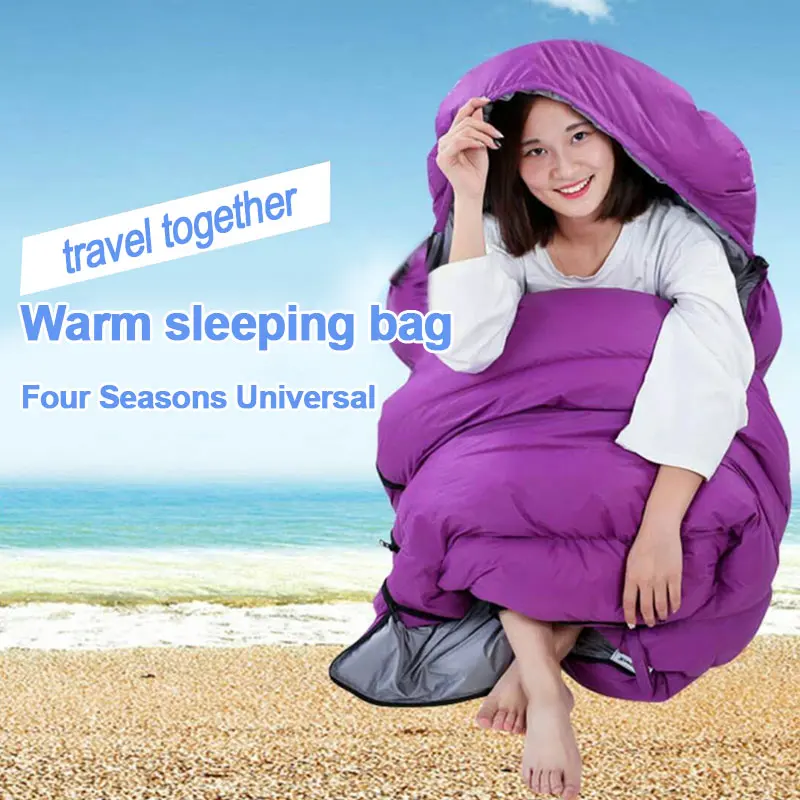 Sleeping Bag Hotel Hollow Cotton Tavern Outdoor Sport Camping 4color Polyester Public House Portable Sleeping Bag Sleeping Bag