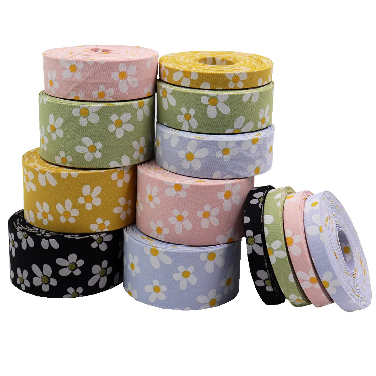 Double-Sided Star Thicken Cloth Ribbon 5Yards M-21820-1284 38MM DIY Crafts  Hairclip Apparel Accessories And Sewing Decorations