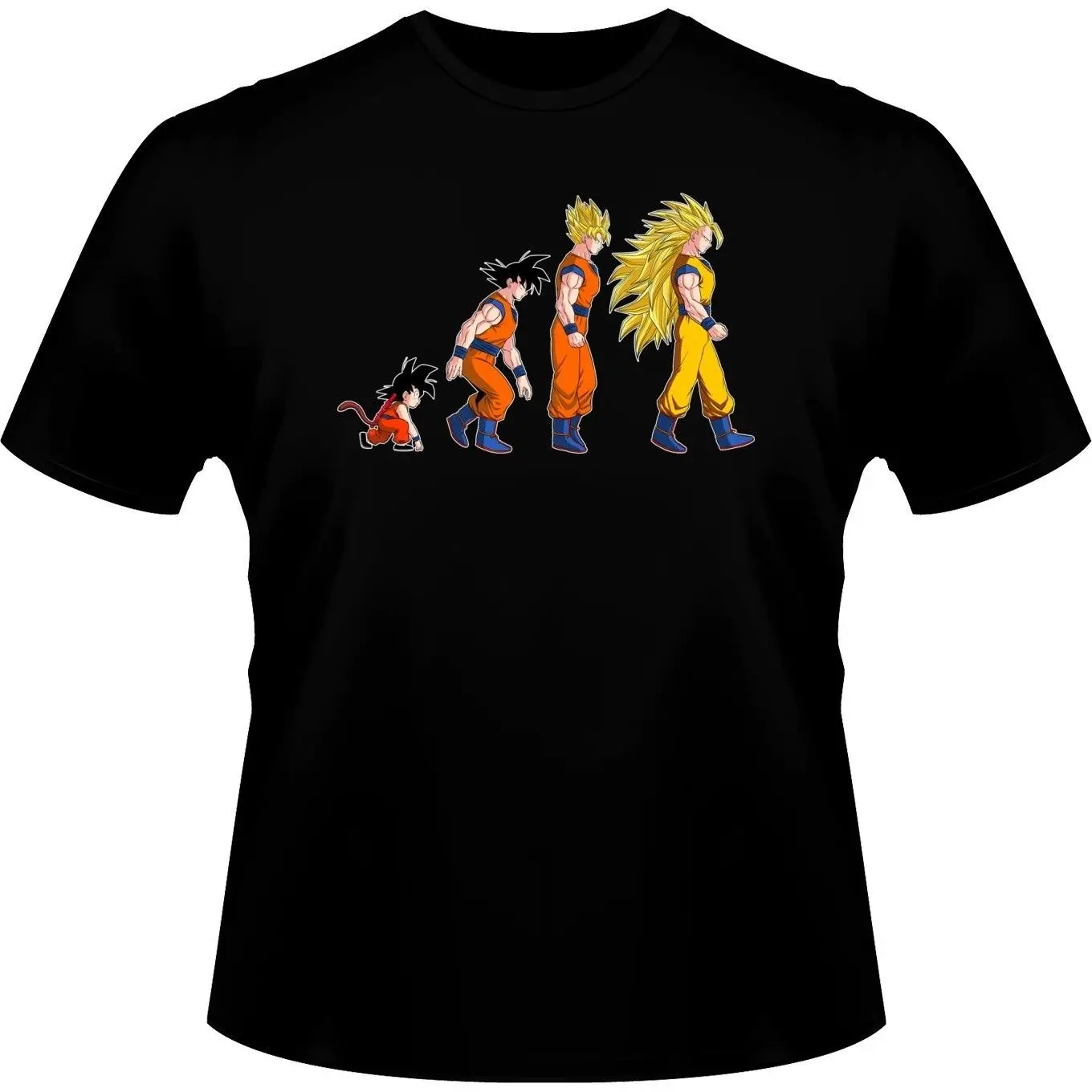 Camiseta Manga-Parodia de Goku Dragon Ball Z (631) мультяшная Футболка Мужская Унисекс Новая модная