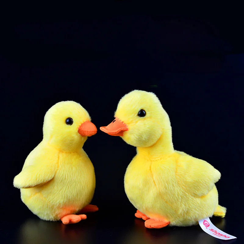 

Small Yellow Chicks Duckling Plush Toys Extra Soft Chicken Duck Stuffed Animal Toy Christmas Gifts For Kids 2pcs/set