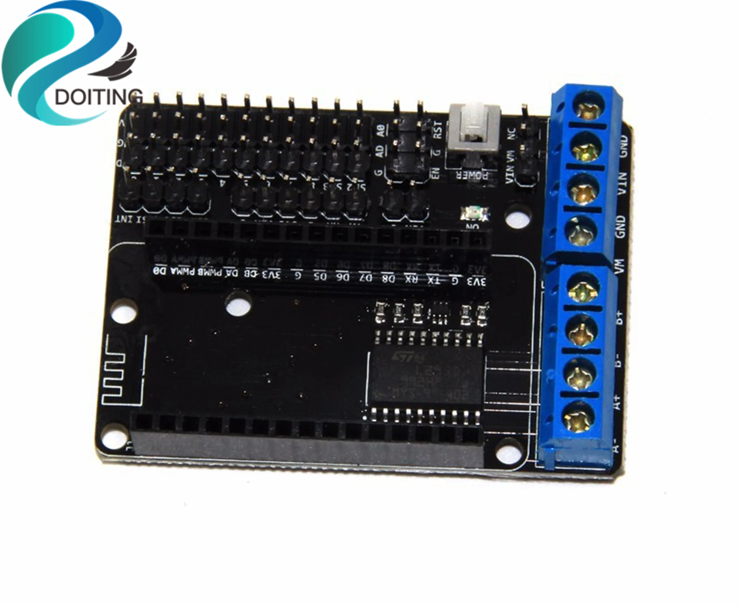 NodeMCU Плата расширения привода двигателя L293D щит панель управления ESP8266 макетная плата для RC робот часть DIY для Arduino