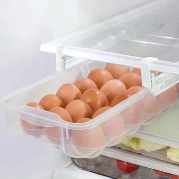 

Refrigerator Telescopic Storage Drawer Storage Box Egg Storage Box Household Refrigerator Drawer Household Storage Box