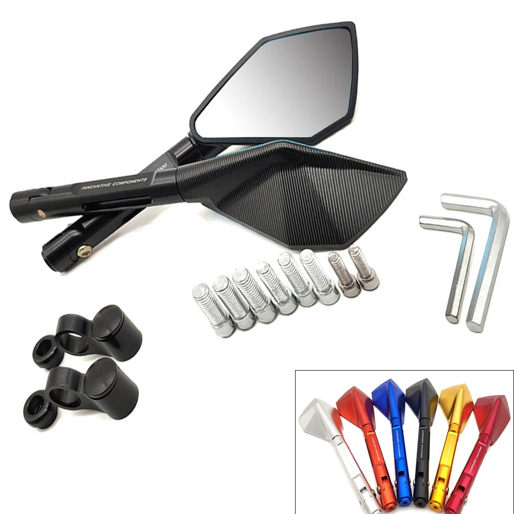 

CNC Universal Motorcycle Mirror Rearview Side Mirrors Motorbike Accessories For Suzuki GS1000 GS500E GSX250 GSX550 GSX1250