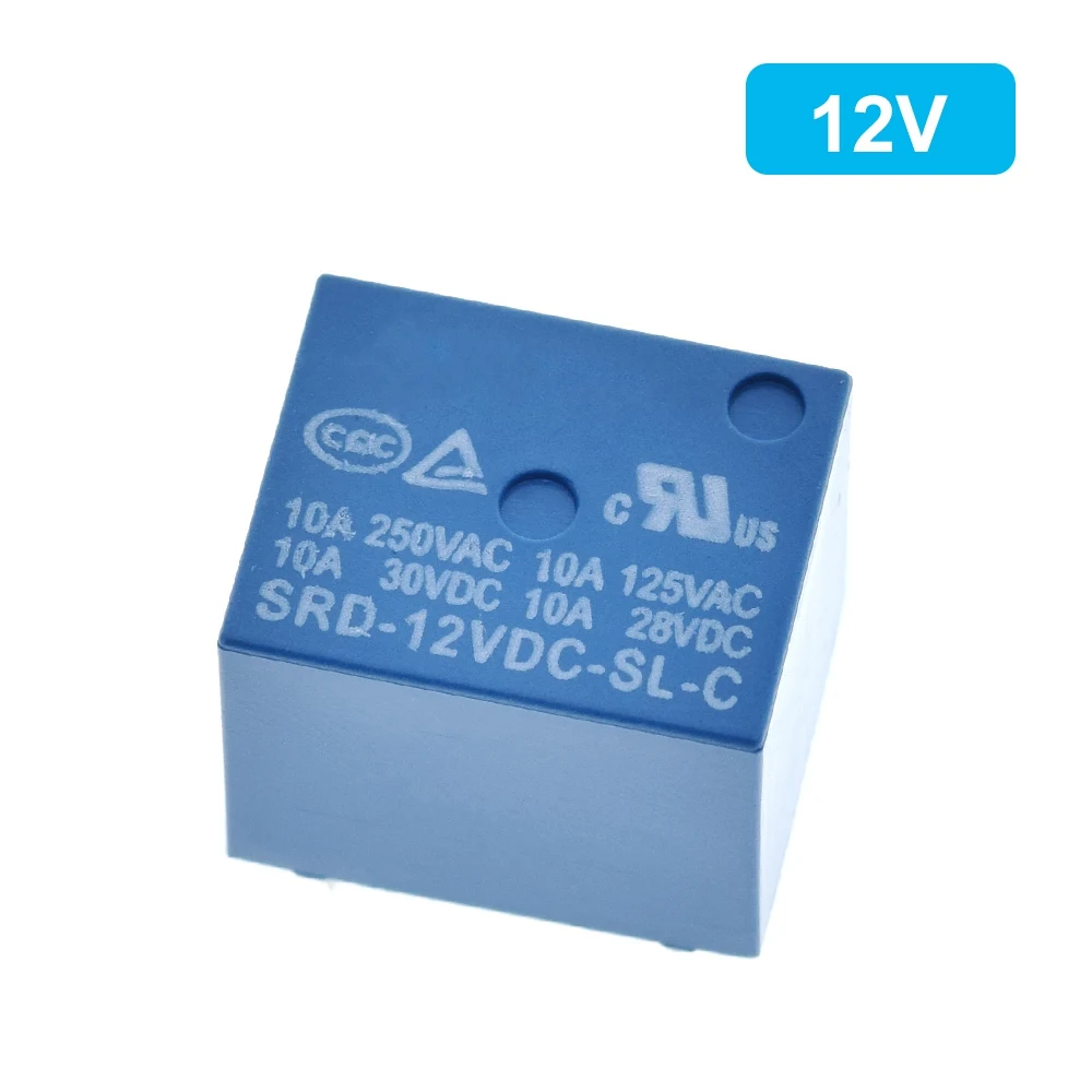 Relays SRD-03VDC-SL-C SRD-05VDC-SL-C SRD-06VDC-SL-C SRD-09VDC-SL-C SRD-12VDC-SL-C 3V 5V 6V 9V 12V 24V 48V 10A 250VAC 5PIN