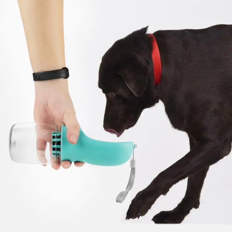 

350ml/550ml Pet Water Cup Compact Portable Leak-proof Activated Carbon Purification Dog Drinking Bottle Feeders Drinker For Outd