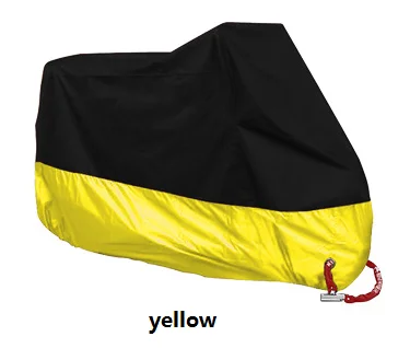 Moto rcycle чехол moto rbike funda moto bicicleta moto rhoes housse velo pokrowiec na moto cykl Открытый водонепроницаемый пылезащитный xxl 4xl - Цвет: YELLOW