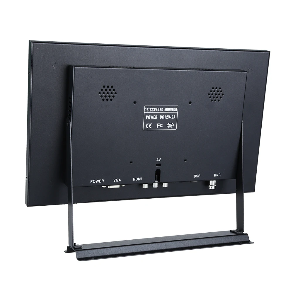 Eyoyo 13inch HDMI IPS Monitor 1920x1080 IPS LCD Screen Display with BNC VGA AV Output For 4