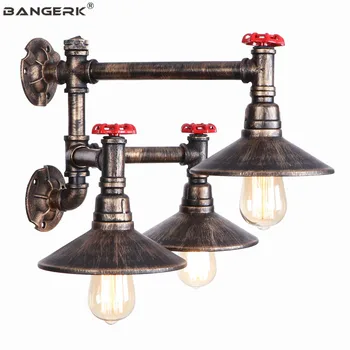 

Vintage Wall Light LED Industrial Valve Water Pipe Wall Lamps Bedside Retro Loft Decor Edison Lights Wall Sconce Home Lighting