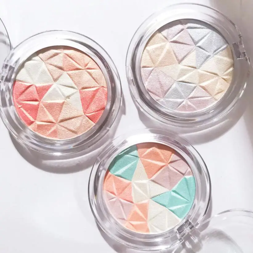 Пудра для контуринга носа смешанных цветов с кристаллами и бриллиантами |