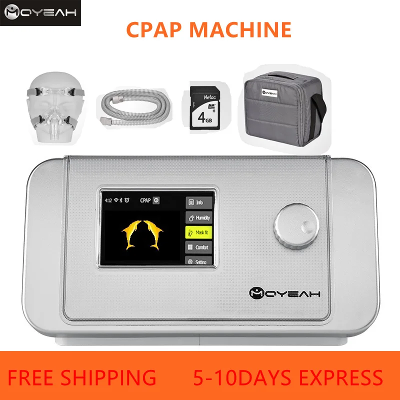 Апноэ во сне MOYEAH CPAP Machine медицинское оборудование для вентилятора против храпа с