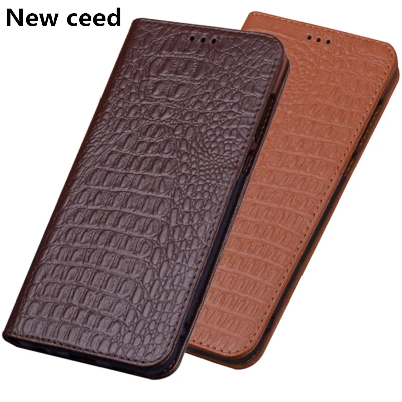 Business genuine leather magnetic flip case for Motolora Moto One Action/Motolora Vision phone bag stand funda | Мобильные телефоны