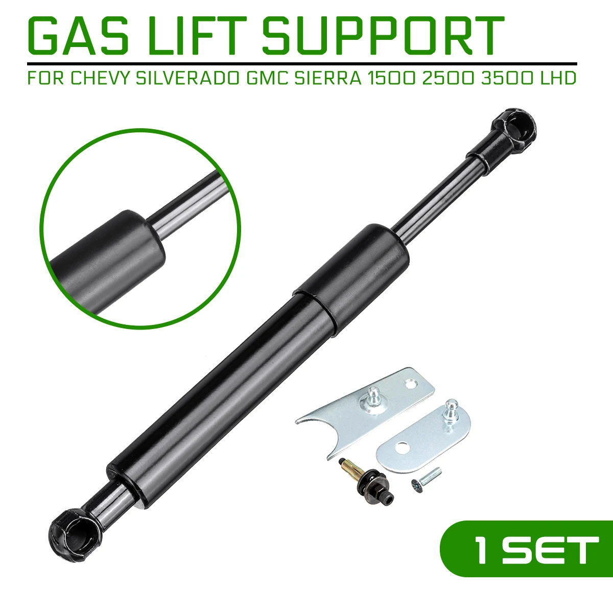 

Rear Trunk Support Hydraulic Rod Strut Spring Bars Shock Bracket For Chevy Silverado GMC Sierra 1500 2500 3500 LHD