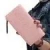 Модные женские кошельки решетки вышивка флип Hasp Кошельки длинный секционный клатч кошелек мягкий PU кожаный кошелек дропшиппинг 9