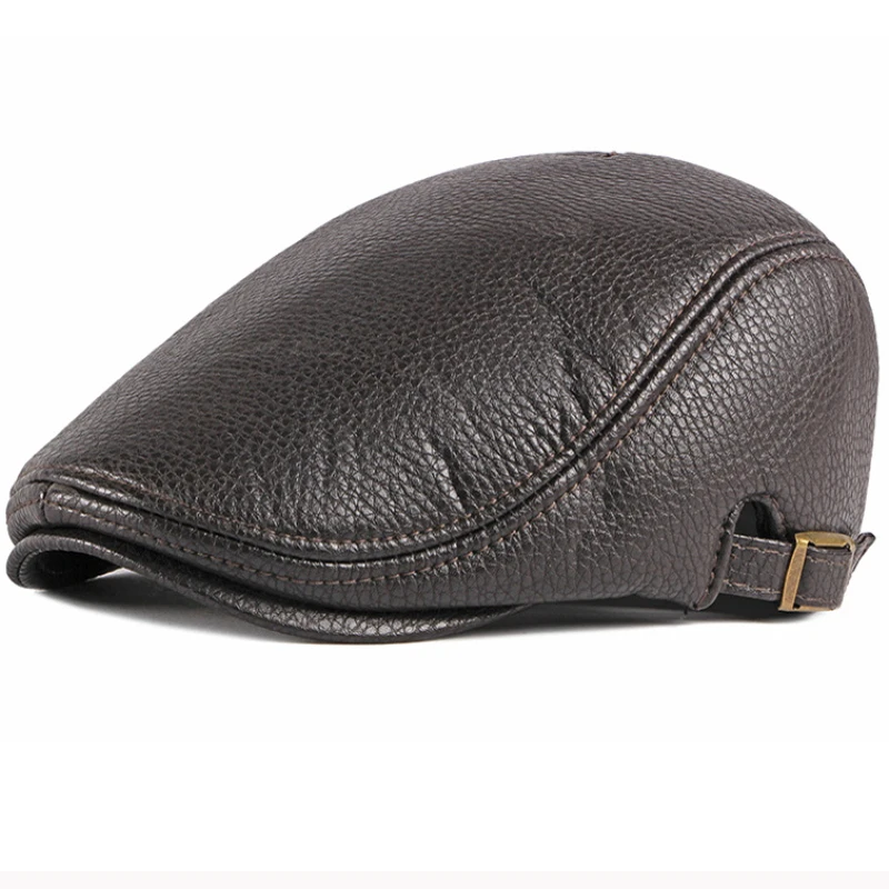 HT2887 берет, высокое качество, шапка из искусственной кожи для мужчин и женщин, Регулируемая Кепка Gastby Ivy Newsboy, плоская кепка в стиле ретро, шапка художника, Мужская кепка, берет