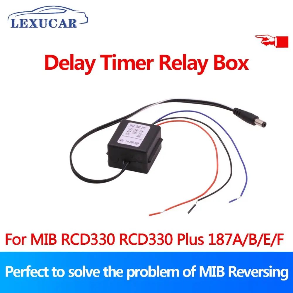 

lexucar Time Delay Device Box For RCD330 Plus AV Rear View Camera For VW Jetta Golf Tiguan Vento