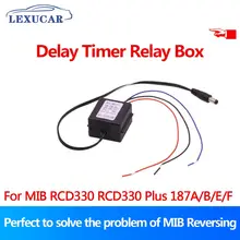 Lexucar tempo de atraso dispositivo caixa para rcd330 plus av câmera visão traseira para vw jetta golf tiguan vento