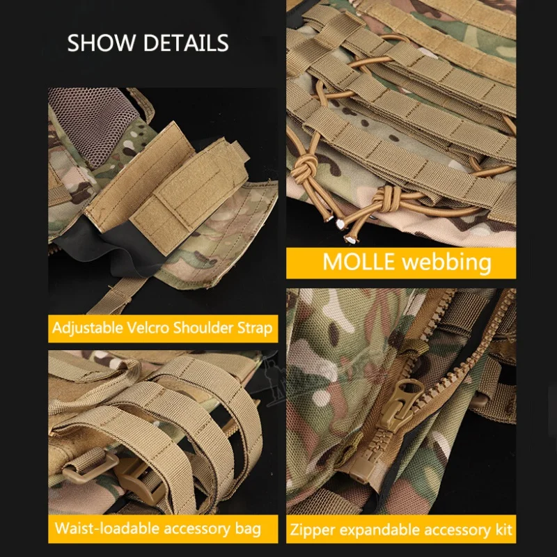 Охотничий бронежилет JPC Molle Plate Carrier, уличный жилет CS для игры в пейнтбол, страйкбол, жилет, аксессуары для стрельбы