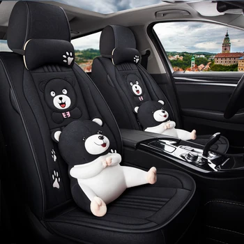 

Full Coverage flax fiber car seat cover auto seats covers for Mitsubishi outlander pajero sport pajero montero triton l200