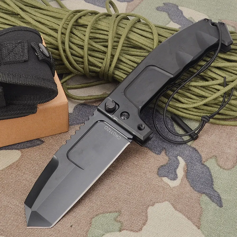 Нож складной с алюминиевой ручкой тактический клинок N690 Rao Knives для охоты кемпинга