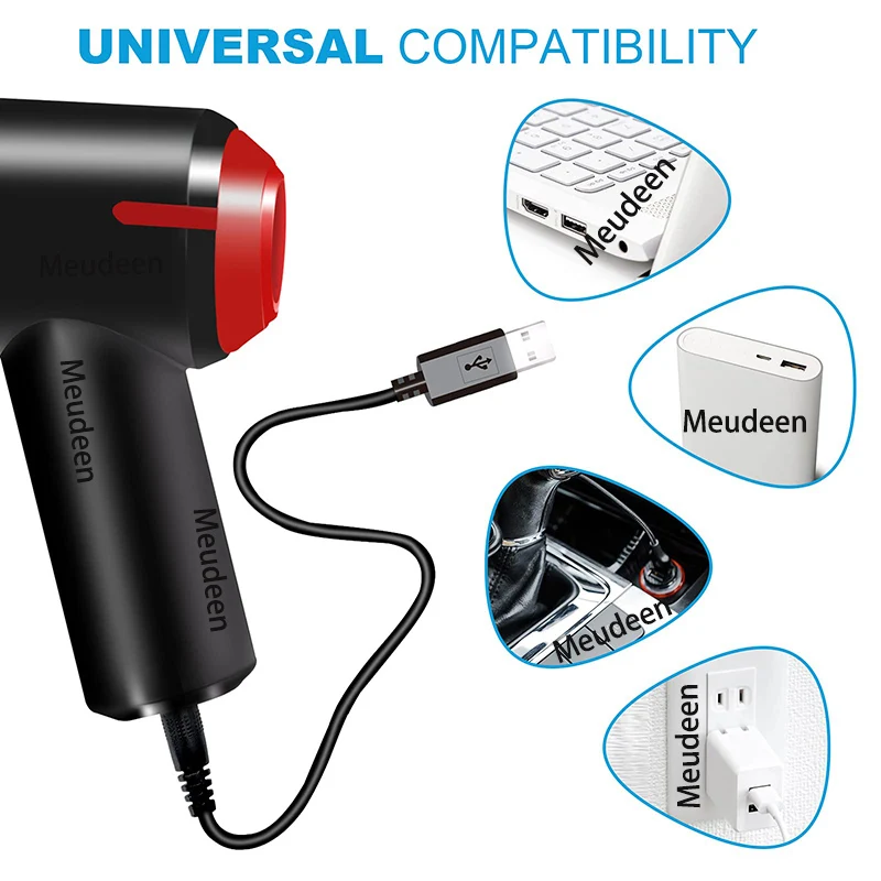 Compressed Air Can&Air Blower&Mini Vacuum 3-in1,Wireless Air Duster Cleaner,Portable Vacuum Cleaner Computer PC Keyboard Cleaner
