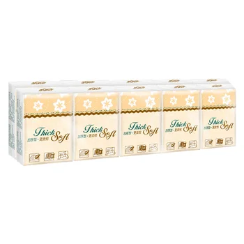 

10packs Home Bathroom Soft Non Toxic Kitchen Mini Portable Napkin Paper White Dining Room Pocket Tissue 3 Layer Wood Pulp
