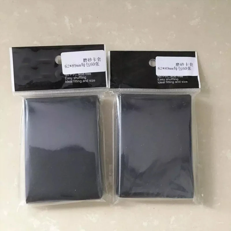 60/120/240pcs 62x89mm Board Game Card Sleeves Black matt Barrier Protector for | Спорт и развлечения