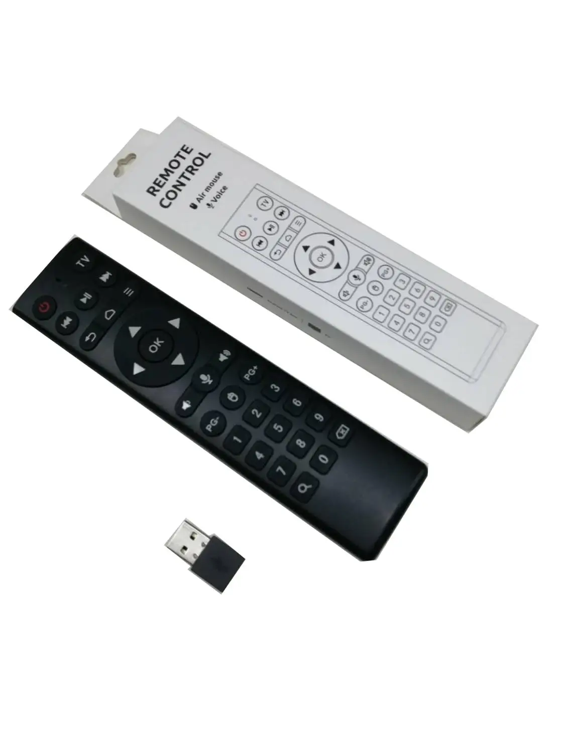 

2.4G IR Learning Digital Keys Smart TV Controller Gyroscope Air Mouse Google Assistant Voice Remote Control U31