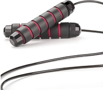 

MIMEI Skipping Rope Tangle-Free with Ball Bearings Rapid Speed Jump Rope Cable and 6" Memory Foam Handles Ideal for Aerobic