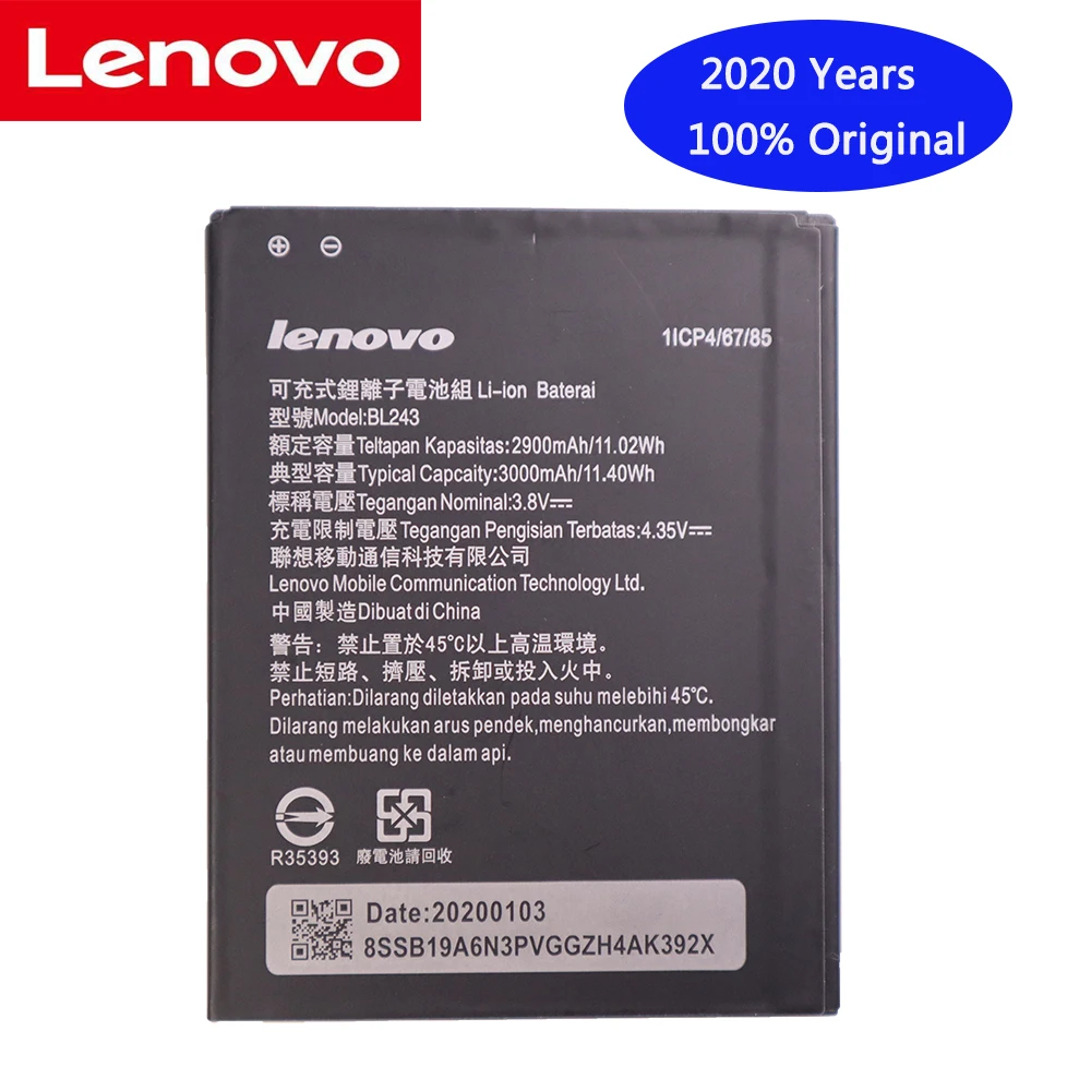Оригинальный аккумулятор для Lenovo Lemon K3 Note 2900 мАч | Мобильные телефоны и аксессуары