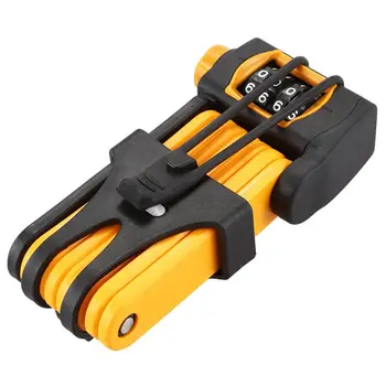 

Folding Bike Lock Mountain Bicycle Code Lock with Password High Security Alloy Knuckle Lock