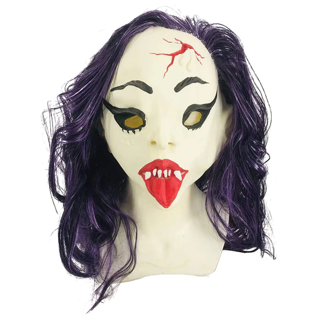 Halloween Party Horror Evil Demon Latex Mask Cosplay Costume Props Scary Funny Jester Masks