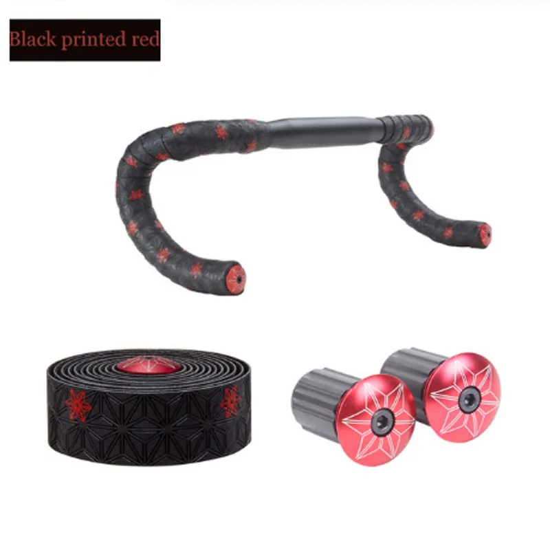 Black-Red prints Supacaz велосипедный ремень руля, дорожный велосипедный ремень руля, Кош ремень руля, супер палка ремень руля, велосипедный ремень - Цвет: Black-Red prints